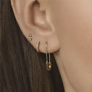 Hot Selling Hot Selling Pin Earrings, Multi-color Fashionable Earrings, Women's Trendy Pin Earrings