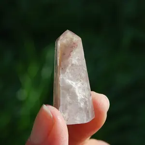 1.5in Dreamscape Pink Lithium Quartz Crystal Mini Tower, Devic Temple, Bahia, Brazil e26