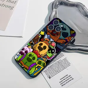game B-B-Brawls-Star Phone Case for iPhone 17 Air 16 15 14 13 12mini 11 Pro Max Plus XR XS Black Soft Silicone Cover