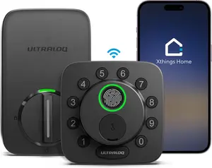 Smart Door Lock with WiFi Fingerprint Keypad App Control Keyless Entry Deadbolt with Remote Unlock Voice Control Compatible with Apple Home Alexa Google Secure Front Door Lock Long Battery Life