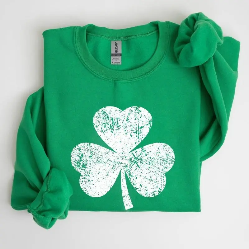 Vintage Shamrock, St Patrick's Day Sweatshirt Vintage Shamrock, St Patrick's Day Sweatshirt