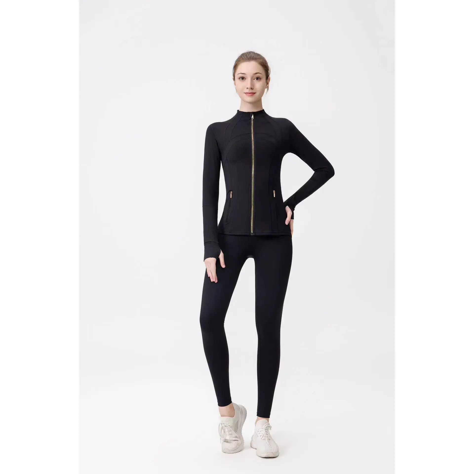 Black/Gold [Yoga pants+jacket] Original