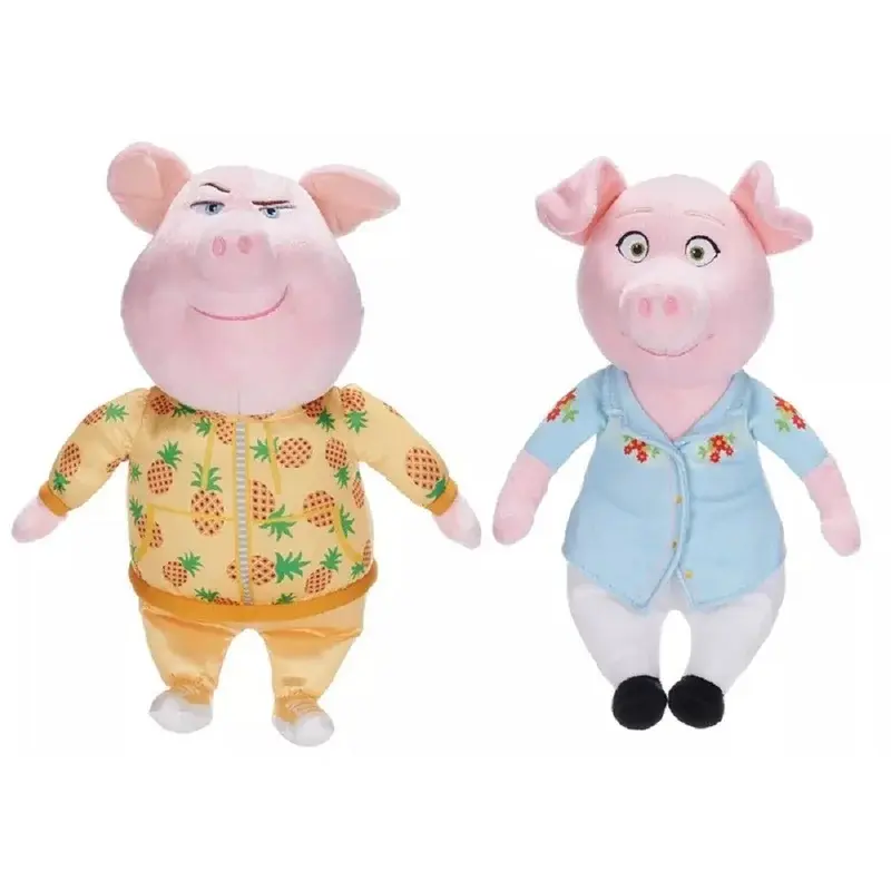 New 12 Inches SING 2 Plush JOHNNY ROSITA MEENA BU STER Anime Plushies Cute Soft Game Peripherials Figure Dolls Toys Gifts Custom