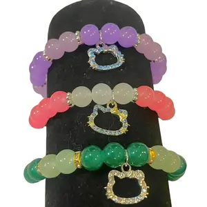 hello kitty beaded bracelet set