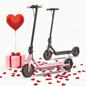 AOPO Valentine’s Day Gift Electric Scooter–350W Motor, 8.5-Inch Solid Tires, 19mph Top Speed / 12-16 Mile Range, Portable Commuting Scooter Perfect Gift For Family&Couples, Dual Braking System and  smart APP Control