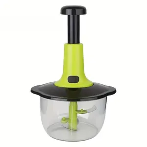 Manual food chopper with large capacity and blades, hand cranked meat grinder, garlic onion crusher, durable PP body, no need for electricity, efficient kitchen tools, Vegetable Chopper Tool