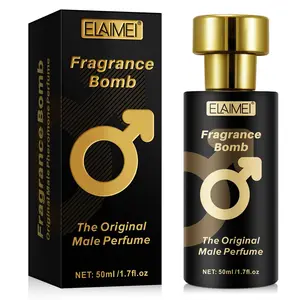 ELAIMEI Men's Cologne - Pheromone Formula, 50ml, Long-Lasting Fragrance, Charming Masculine Scent, Earthy Woody Scent, Oriental Woody Scent, Woody Aromatic, Perfume, Perfect for Daily & Dating Occasions