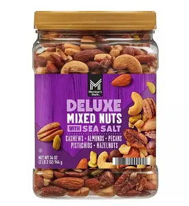 Member's Mark Deluxe Mixed Nuts with Sea Salt, High Protein Snack, 34 oz. Natural, Nuts And Seeds