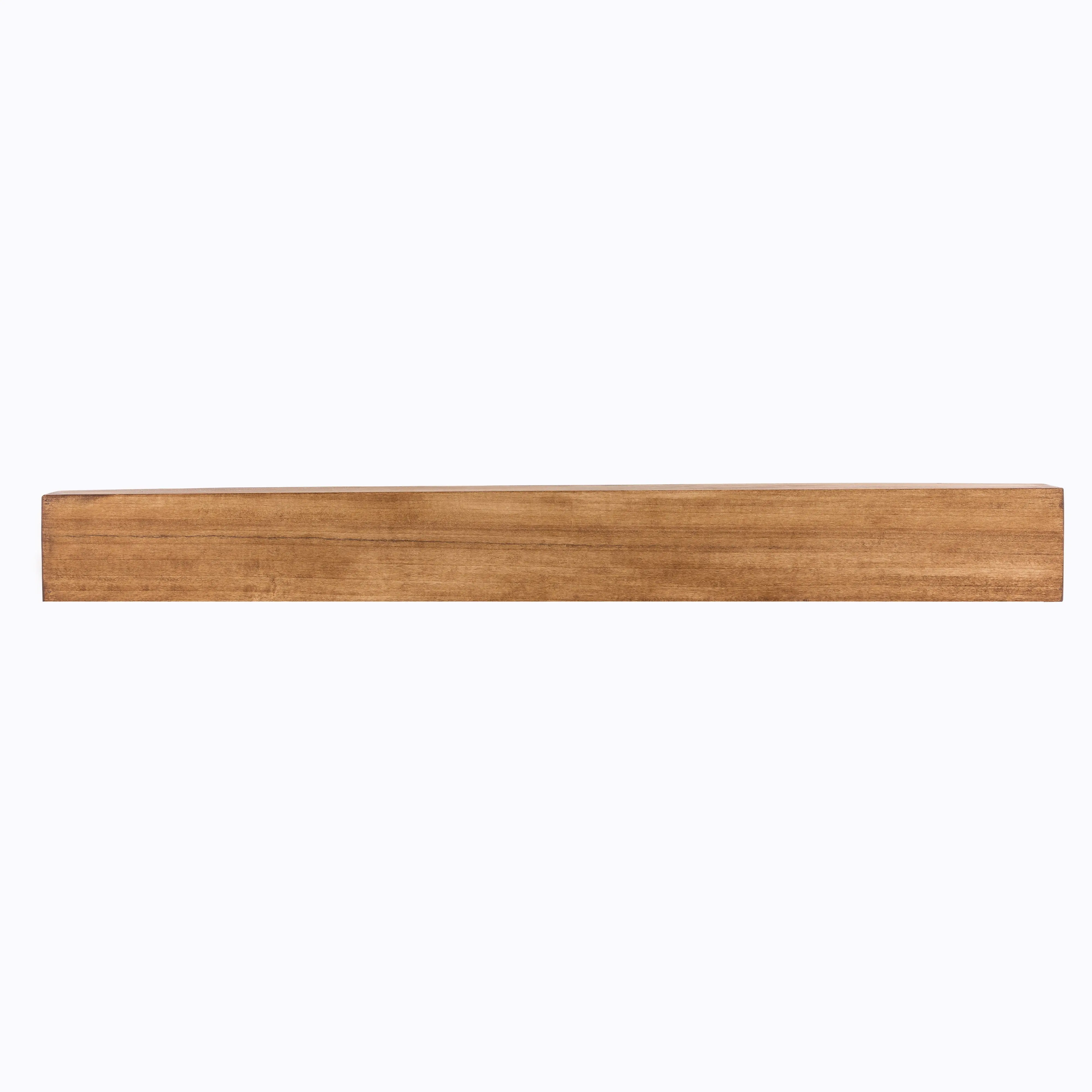 Farmhouse Poplar Wood Floating Fireplace Mantel Farmhouse Poplar Wood Floating Fireplace Mantel
