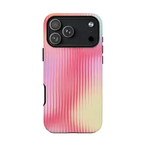 Sunset Ripple Glossy Phone Case, A Durable 2-in-1 Protective Case,phone Case Suitable for Iphone 11/12/13/14/15/16/17 Pro Promax Plus Air. A Simple and Stylish Phone Case, The Perfect Birthday Gift.