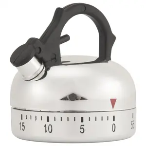 60 Minute Counting Teapot Shaped Kitchen Cooking Alarm Clock Timer Mechanical