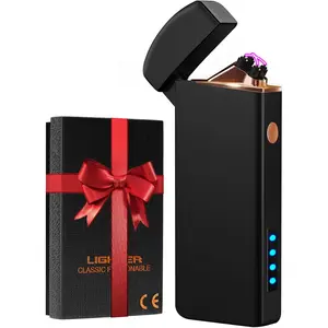 Gifts for Men Dad Him Husband Her Boyfriend,  Electric Lighter USB Rechargeable Windproof Lighter, Flameless Dual Arc Plasma Lighter for Household Candle Incense Fireplace, #TikTokShopBacktoSchool