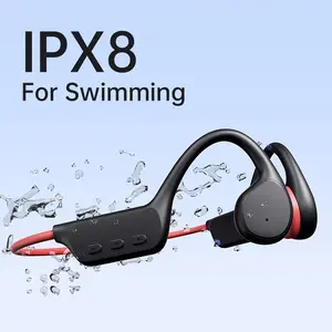 Wireless Bone Conduction Earphone, Open-ear Design Earbuds with 32GB Memory for Swimming, Running, Cycling & Fitness, Audio, Bone Conduction Headphones