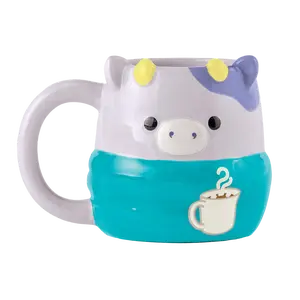 Bubba the Cow Squishmallows Desktop Mug – More Than Just Cocoa! ☕🌸✏️