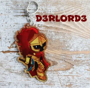 D3rlord3 Acrylic Keychain - Minecraft ARG Keychain | Unique Keychain Designs | Perfect for Backpacks, Keys and Gifts | High Quality and Customer Favorite Items