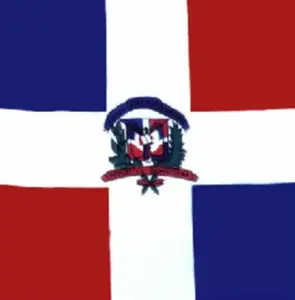 Dominican Republic Flag Square Cotton Bandanas