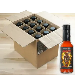 Elijah's Xtreme Regret Reserve Hot Sauce, 999,999 SHU, Carolina Reaper, Trinidad Scorpion and Habanero Pepper, 5oz - 12 Pack Case