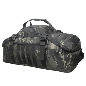 45L Travel Duffle Bag Backpack for Men Large Tactical Bags Weekender Gym Bag for Overnight Traveling Military Workout Deployment Sports