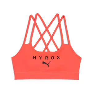 PUMA Womens X Hyrox Move Low Impact Strappy Sports Bra Casual Casual - Red