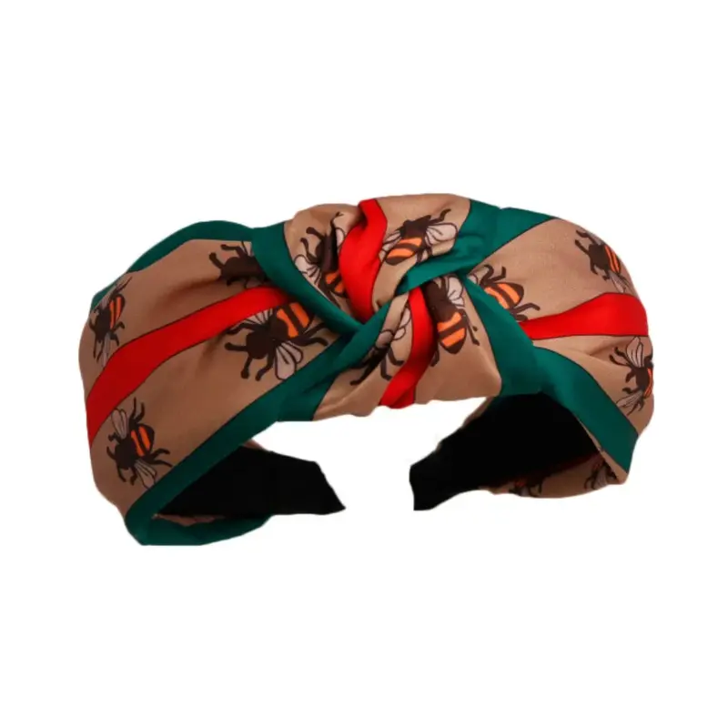 Upcycled Gucci Logo Headband Stunning Retro Repurposed Gucci jeweled Bow GG headband | eBay main image 4