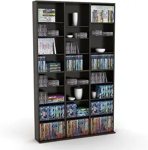 Oskar 756 Media Storage Cabinet – Protects & Organizes Prized Music, Movie, Video Games or Memorabilia Collections, PN 38435713 in Espresso