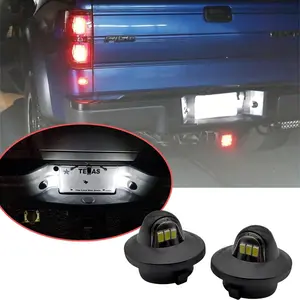 💡🚗 LED License Plate Lights for Ford F150/F250/F350 Super Duty ✅ 6X Brighter Than OEM 3SMD LED Chips ✅ Canbus Error-Free Plug & Play Non-Polarity ✅ IP68 Waterproof 50000H Lifespan | Fits Bronco/Explorer/Ranger Led Car Lights