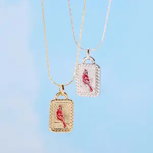 Red Cardinal Expandable Necklace