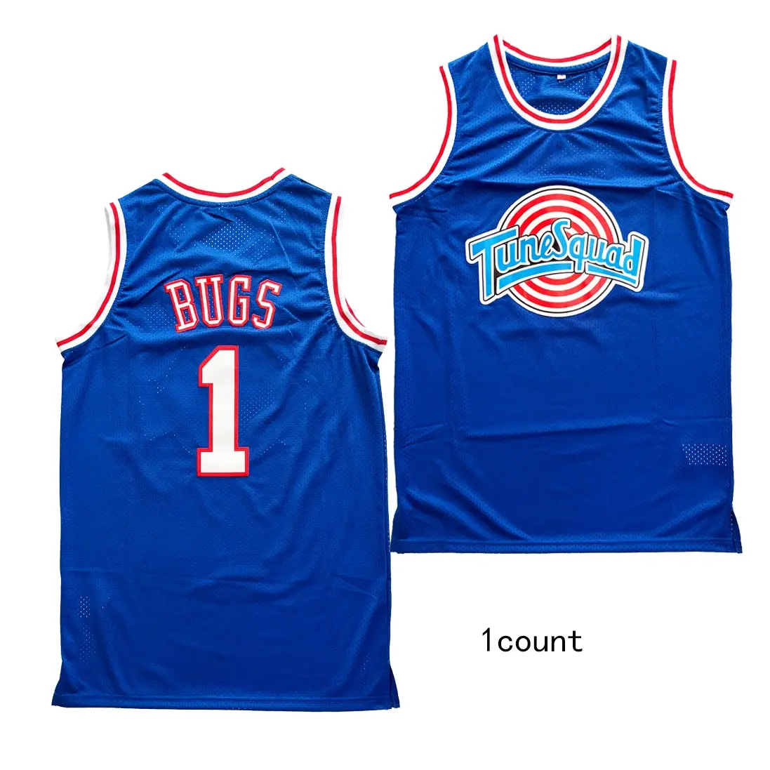 Men's Movie Team Basketball Jersey, Numbered & Embroidered Athletic Workout Top in Breathable Polyester Mesh for Sports, Athletic Workout Tops, Breathable Athletic Top