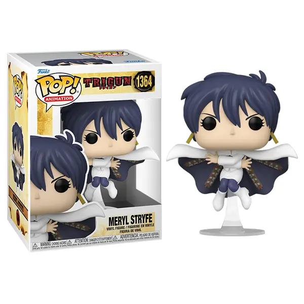 Funko Pop! Meryl Stryfe Trigun #1364 4-Inch Vinyl Collectible Figure, Included PopShield Protector, 4 Inches