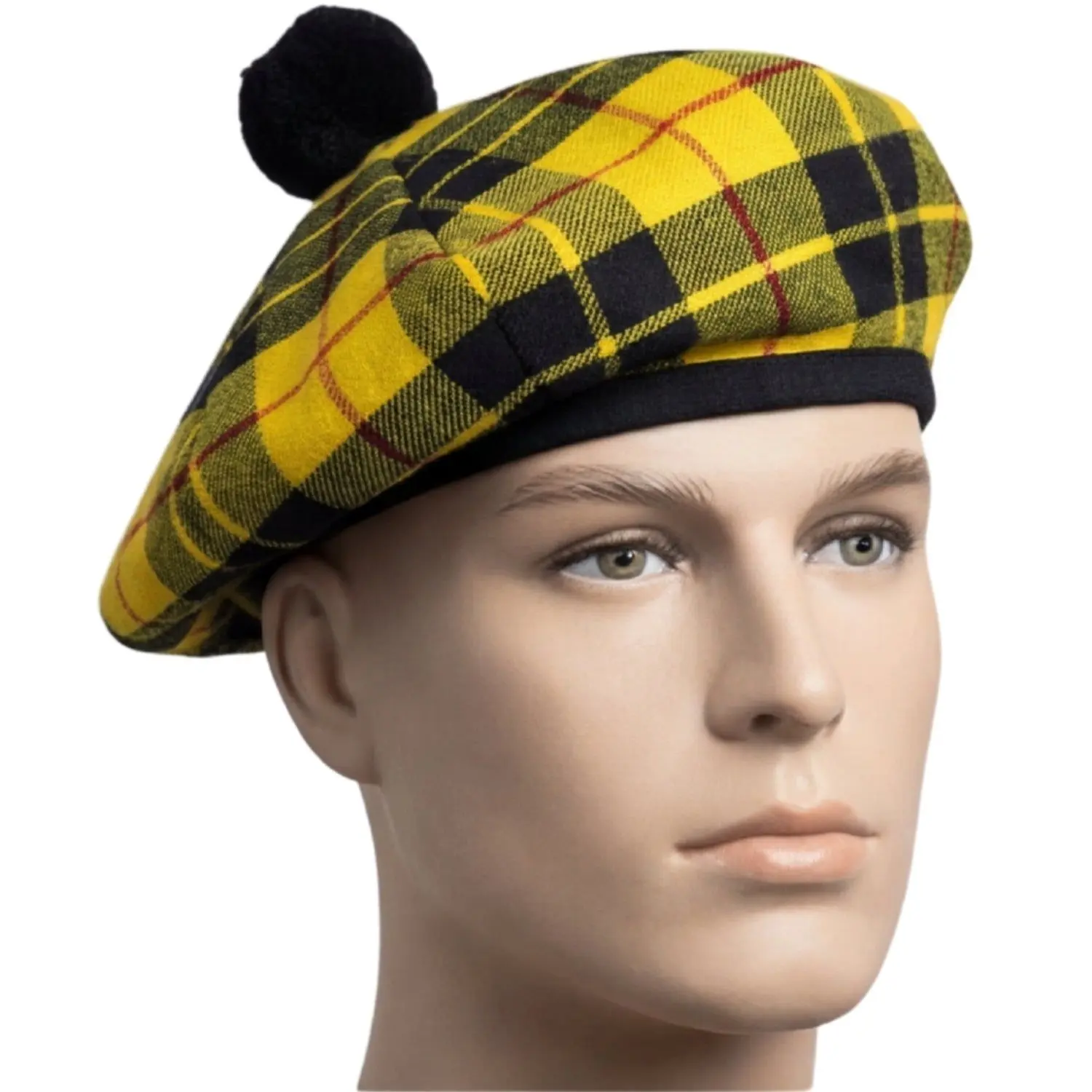 Scottish Tam O' Shatner Hat, Traditional Macleod of Lewis Tartan, Fashion Accessory for Engagement, Ceremony, Cultural Events, Hand Wash Only