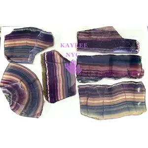 2 lbs Natural Rainbow Fluorite Slab