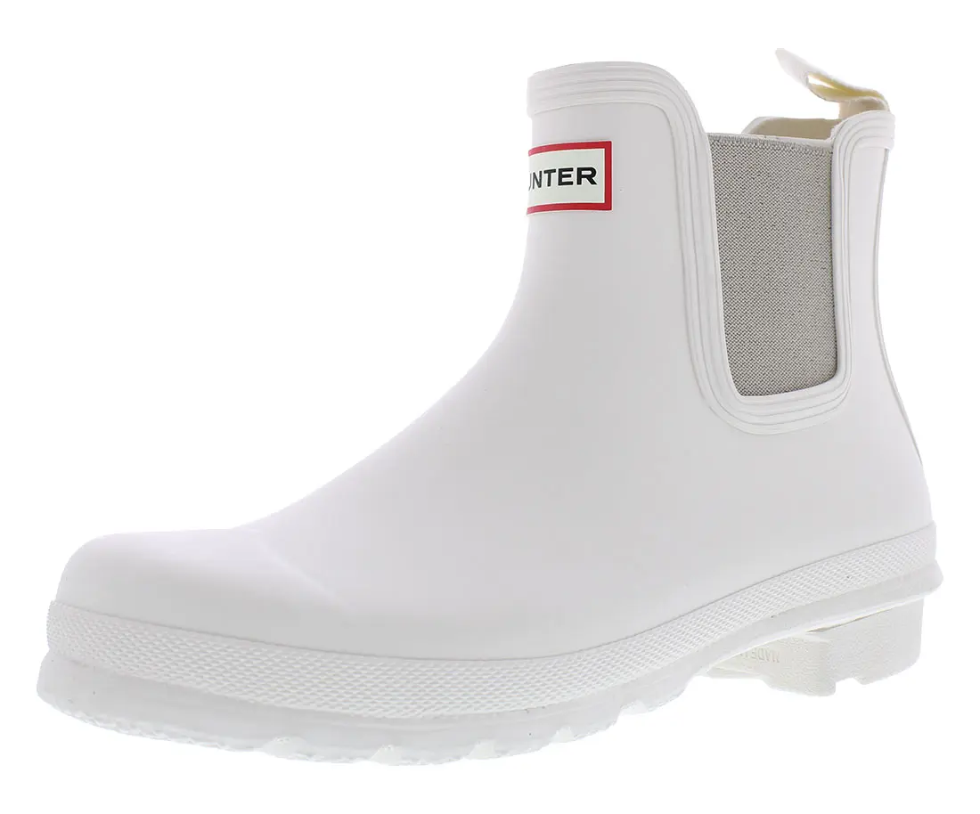 Hunter Original Women's Chelsea Ankle Walking Boots - Slip-On, Elastic Side Panels, Casual Rubber-Constructed Footwear, Walking Shoes