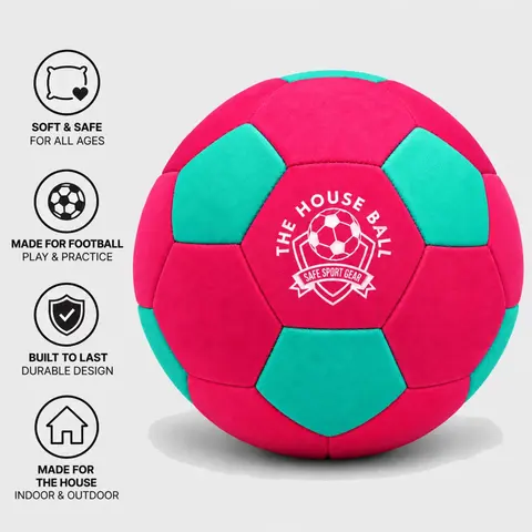Safe Sport Gear - The House Ball - Soft Soccer Ball Designed for Inside Your House