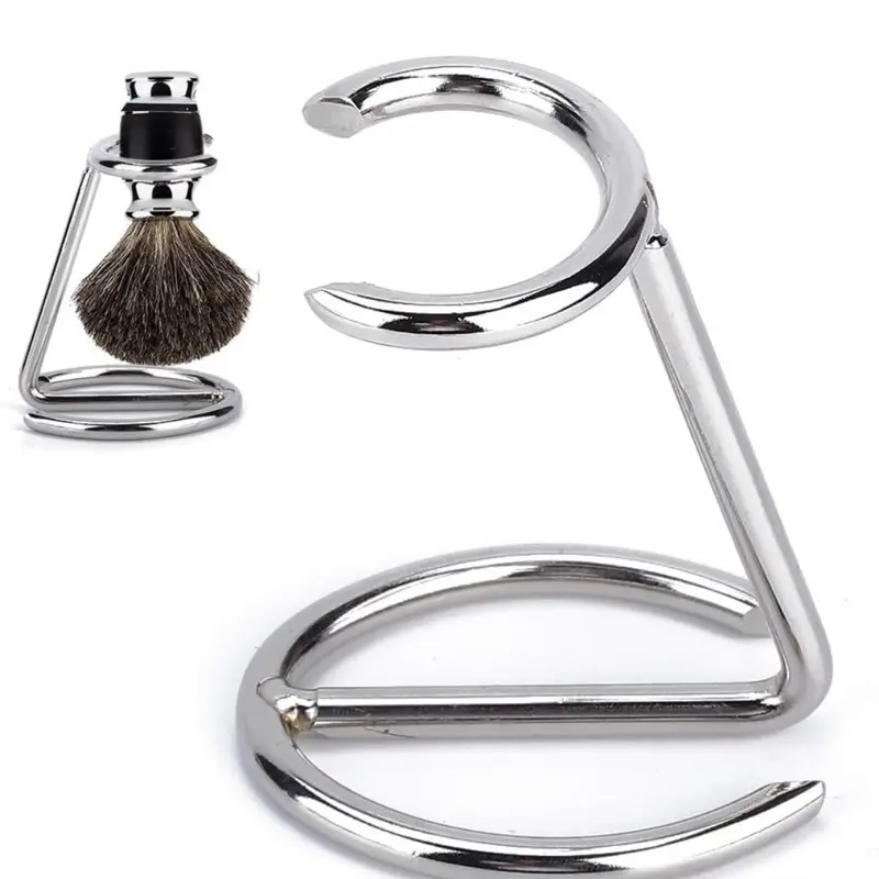 Shaving Brush Holder,Metal Brush Stand Men Shaving Brush Stainless Steel Holder Brush drying display storage stand for Salon Home Travel