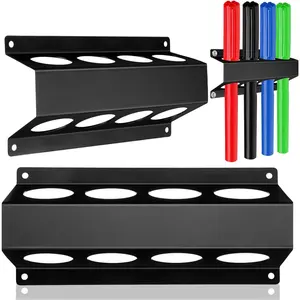 4-Slot TIG Welding Rod Holder Storage Tube Rack Welding Rod Tube Organizer Wall-Mounted Container Rack Suitable for Welding Machine Workbench