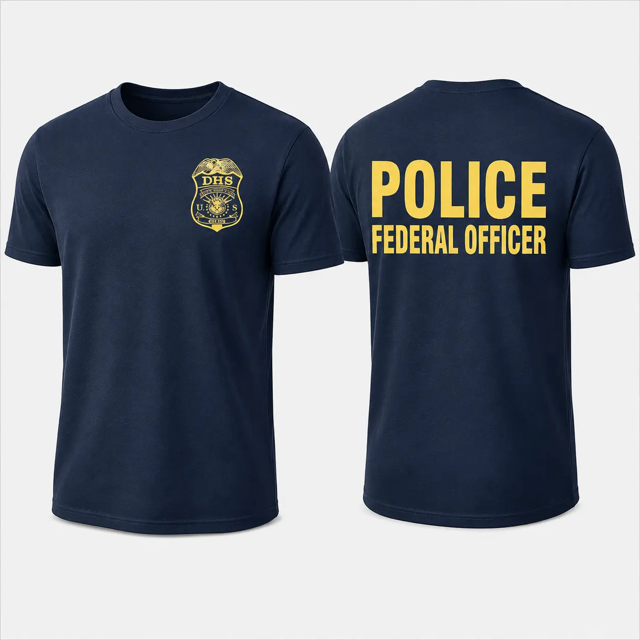 DHS Police Federal Officer T-Shirt – Homeland Security Law Enforcement Graphic Tee, Federal Agent Shirt, Police Gift for Men,, Shirt for Men