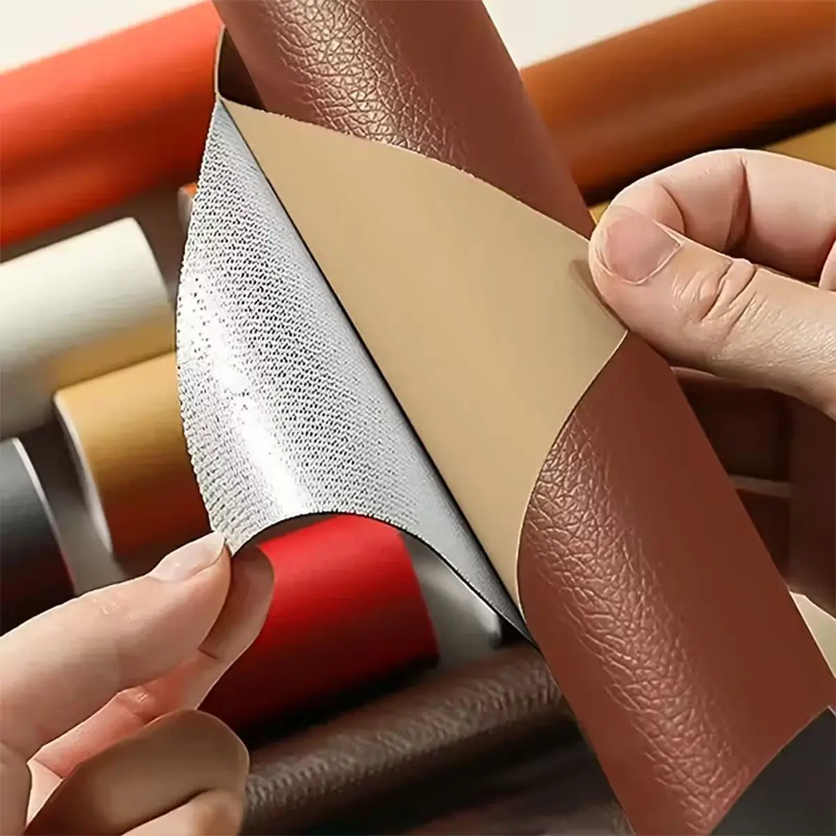 PU Leather Repair Stickers, 20x55 inches Easy-Apply Home Restoration Patches with Seamless Finish, Perfect for Repairing Leather Furniture Sofas & Seats