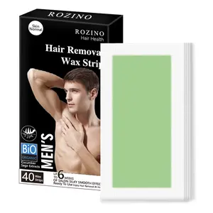 Painless Hair Removal for Men, Achieve Silky Smooth Skin with ROZINO Wax Strips