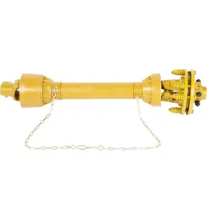 PTO Shaft, 1-3/8 Inch Drive Shaft With 6 Spline On Each End, Adjustable Length 31.5-41 Inches, Series 4 Tractor PTO Shaft, Compatible With Bush Hog And Finish Mowers, Yellow Slip Clutch Included, Durable Driveline