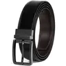 Summerwins Men's Heavy Duty Hide Reversible 1.375 in Dress Leather Belt - 1-Piece Trim-to-Fit with Adjustable Buckle Hook, Easy Adjustable, Fashion, Business Casual & Contemporary Men's Accessories, Easy Adjustable Belt, Fashion Belts