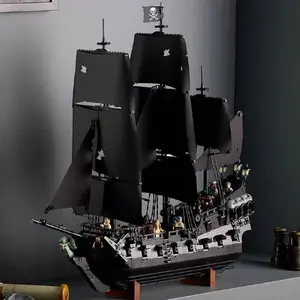 2026 New MOC 2862-piece Black Pearl Pirate Ship Building Model, Ship Sailboat Building Toy, Children's Birthday Gift for Boys and Girls, Assembly Building Set