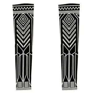 Simarmsleeve1 Niepce Black Summer Streetwear Fashion Cyberpunk Graphic Arm Sleeves