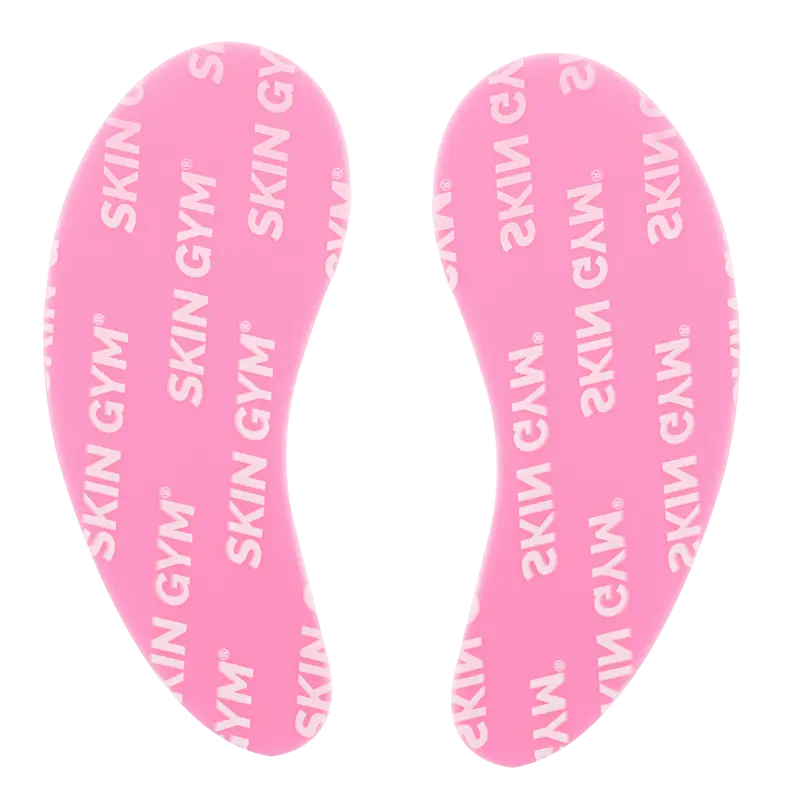 Skin Gym Reusable Eye Patches - Pink Silicone for Comfort and Skin Care Eye Bag Treatment Dark Circle Eraser