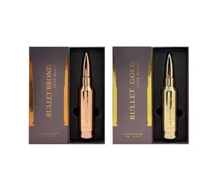 Bharara Bullet Bronze + Bullet Gold – 2.5 Fl Oz Each  / 75 ml Each – Men’s Eau de Parfum Bundle