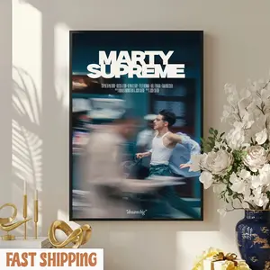 Marty Supreme Movie Poster Print Unframed, Modern Film Aesthetic Print, Movie Fans Collection , Room Decor, Obsession & Ambition Inspired Film Wall Art, Minimal Typography Movie Decor for Cinephiles, Home Decor, Movie Poster Unframed, Gift For Him