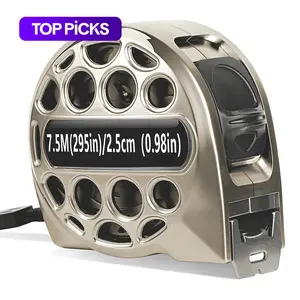 25ft Stainless Steel Tape Measure, Double-Sided Scale Tape Measure, Portable Retractable Measuring Tape, Suitable for Home, Agriculture, Industry, Carpentry, Portable Design