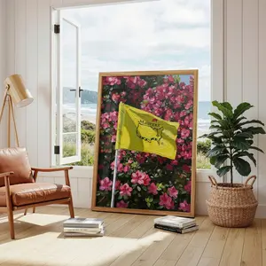 [Poster No Frame] Masters Golf Wall Art Print, Golf Course Poster, Augusta National Inspired Golf Decor, Classic Tournament Wall Art