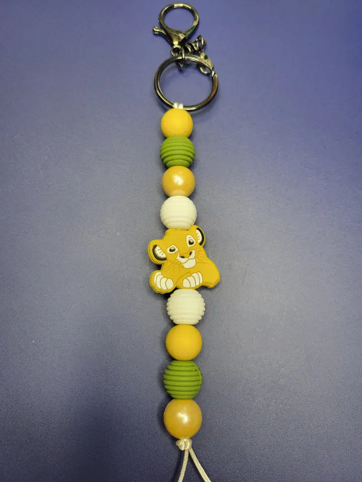 Lion Silicone Keychain