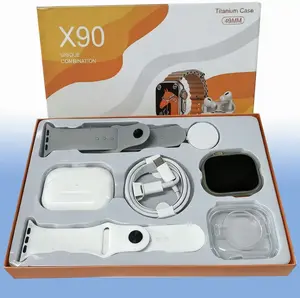 2026 Smartwatch Kit - Wearable Devices Tech Gadget with Bluetooth Headphones, Type-C Charging Cable, and Audio Support