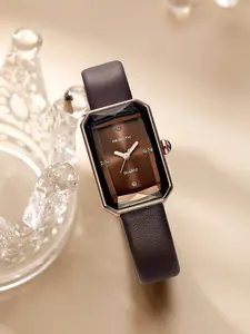 Women's Simple Square Dial Vintage Fashion Casual Quartz Wristwatch, Elegant Timepiece for Daily Wear, Stylish Accessory for Any Occasion, Quartz Watches